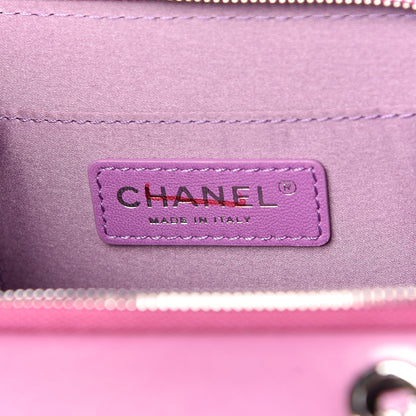 Chanel Patent Quilted Small Pocket Box Camera Case Purple 7 of 13