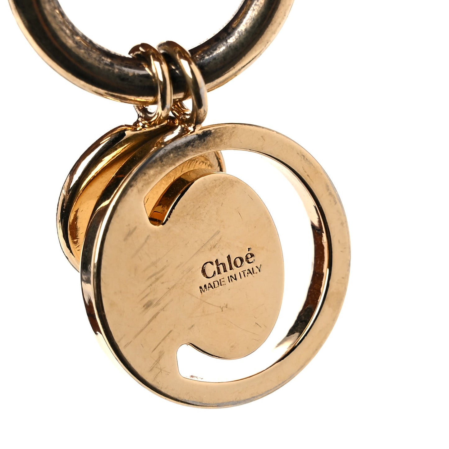 Calfskin Small Nile Bracelet Minaudiere Bag Caramel
