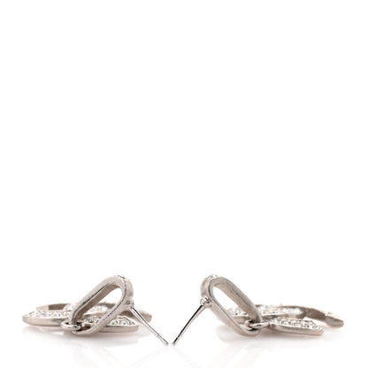 Chanel Crystal Palais Garnier CC Drop Earrings Silver 4 of 5