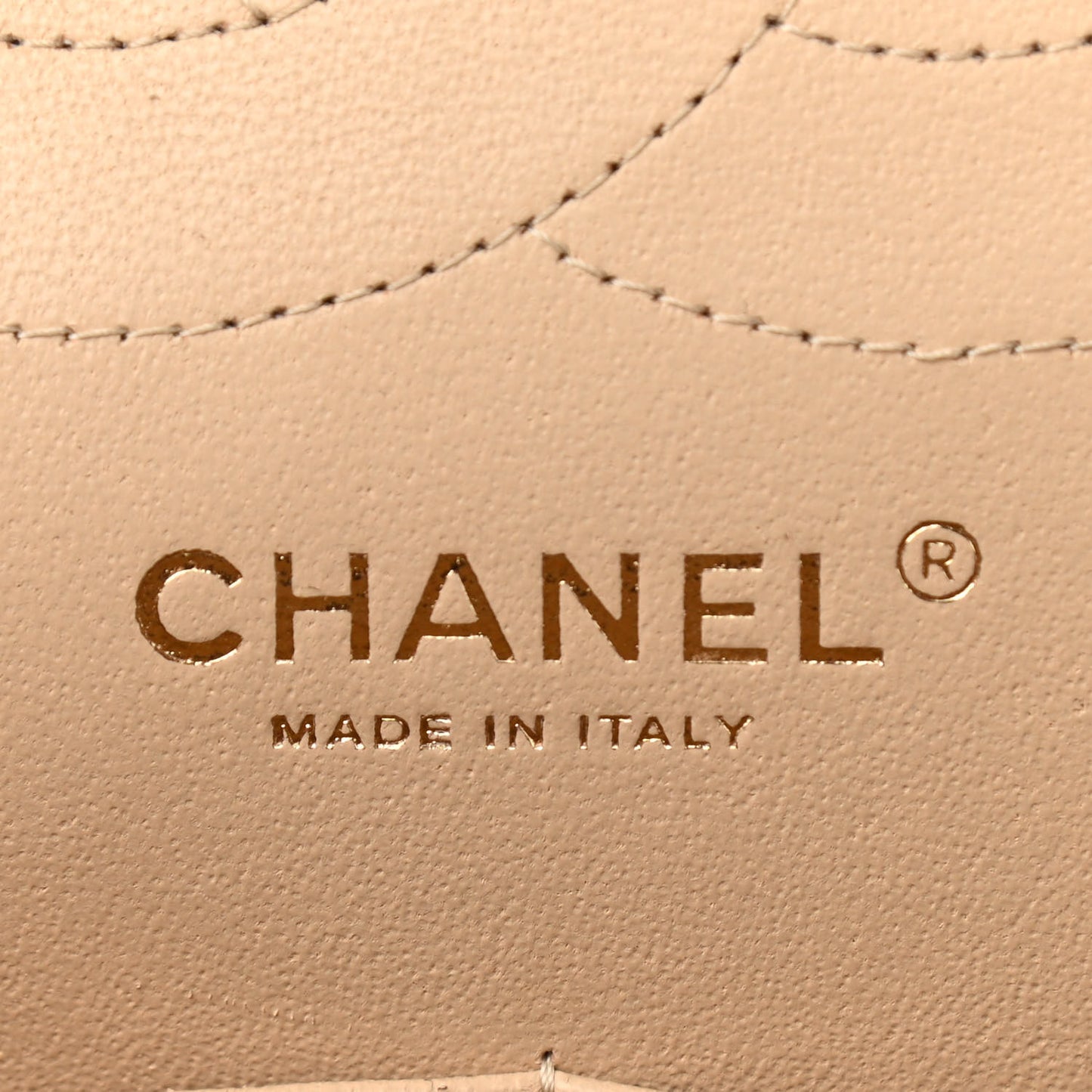 Caviar Quilted Jumbo Double Flap Beige Clair