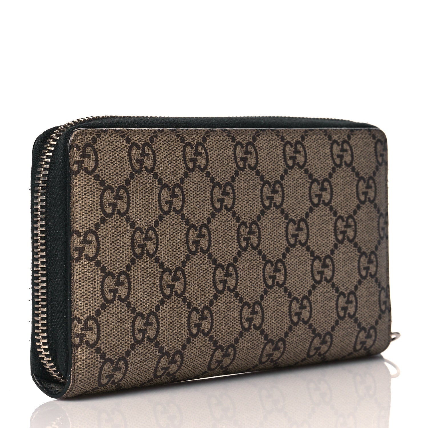Gucci GG Supreme Monogram Tiger Zip Around Wallet 3 of 7