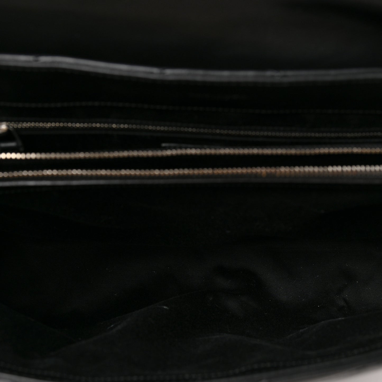 Calfskin Y Quilted Monogram Large Loulou Chain Satchel Black