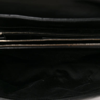 Saint Laurent Calfskin Y Quilted Monogram Large Loulou Chain Satchel Black 5 of 10