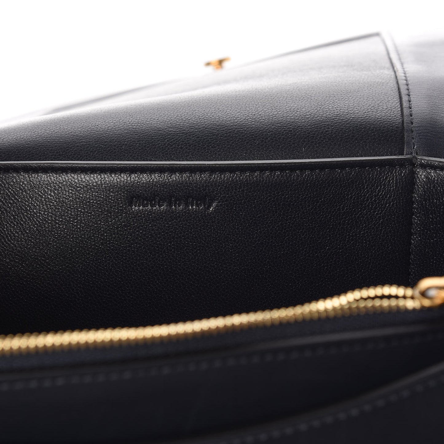 Shiny Smooth Calfskin Medium Frame Shoulder Bag Dark Navy Claycourt