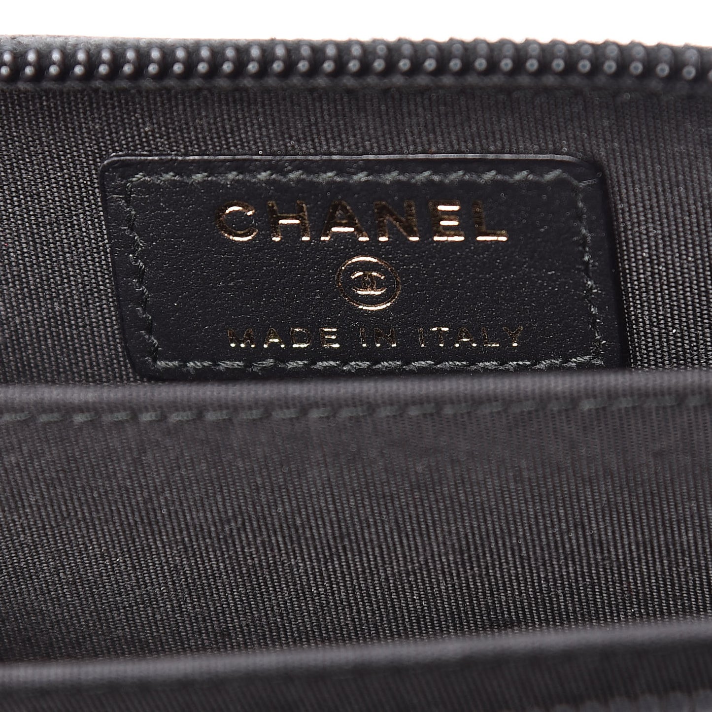 Caviar Quilted Boy Zip Around Coin Purse Wallet Black