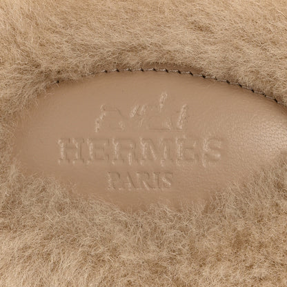 Hermes Woolskin Oran Sandals 40 Beige Argile 8 of 8