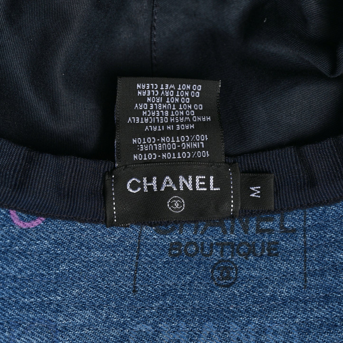 Denim Mood Cloche Bucket Hat M Blue