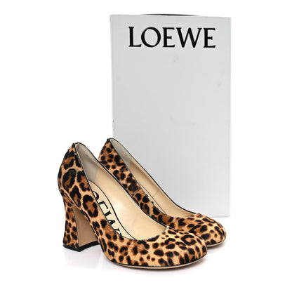 Loewe Calf Hair Leopard Print Calle Pumps 36 10 of 10