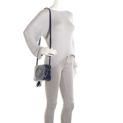 Gucci Vernice Naplack Small Soho Disco Bag Uniform Blue 2 of 9