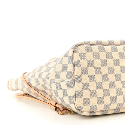 Louis Vuitton Damier Azur Neo Neverfull MM Rose Ballerine 9 of 10