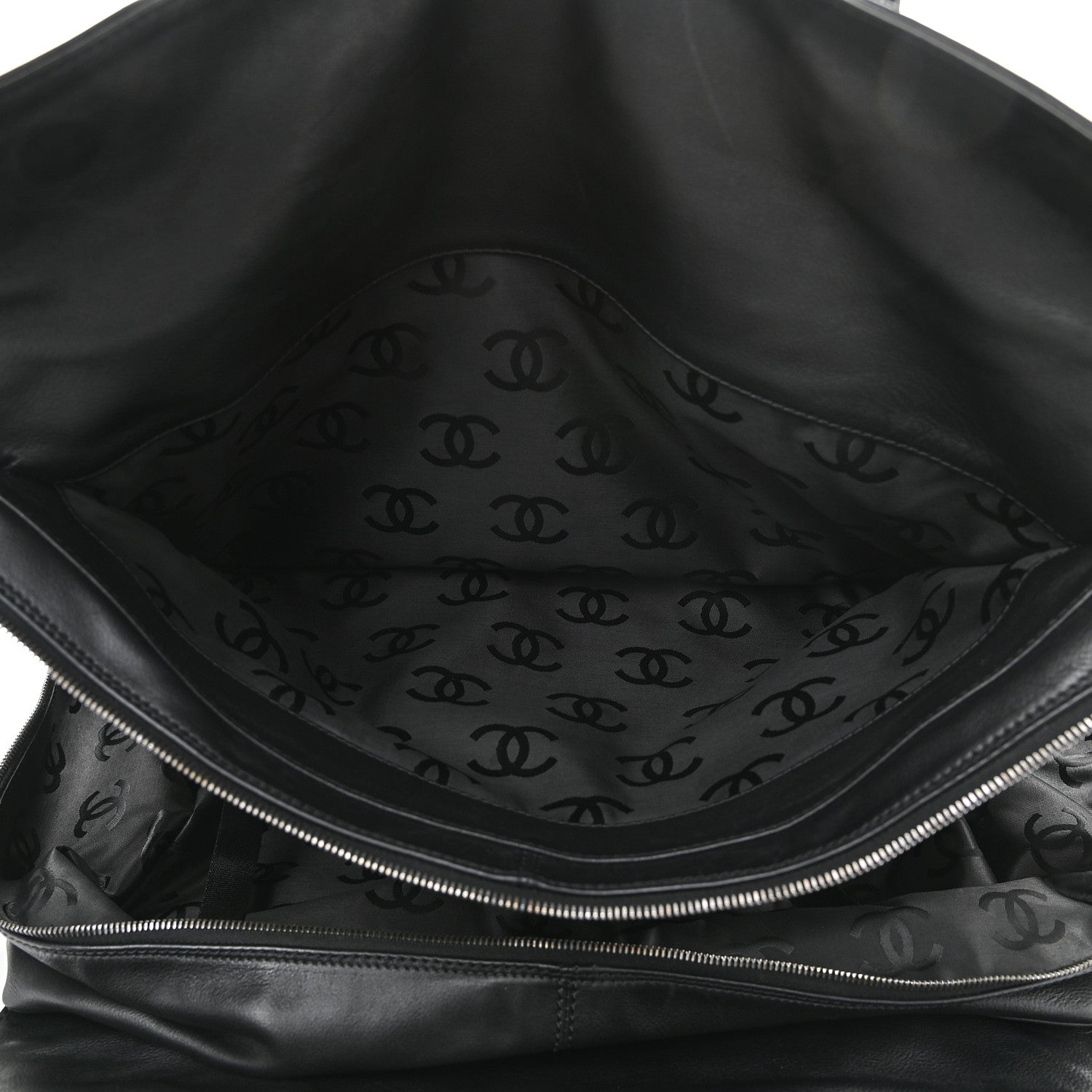 Chanel Lambskin Timeless CC Duffle Bag Black 6 of 10