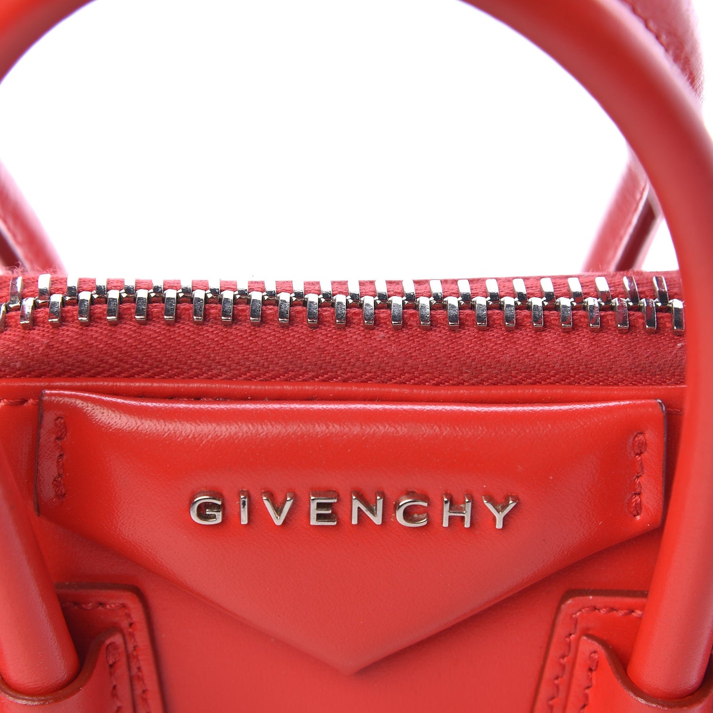 Shiny Lord Calfskin Mini Antigona Red