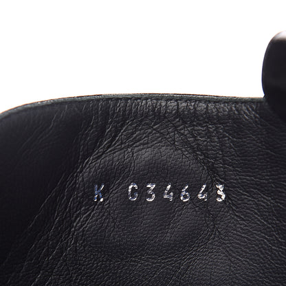 Chanel Shiny Lambskin Lace Up Combat Short Boots 38.5 Black 6 of 7