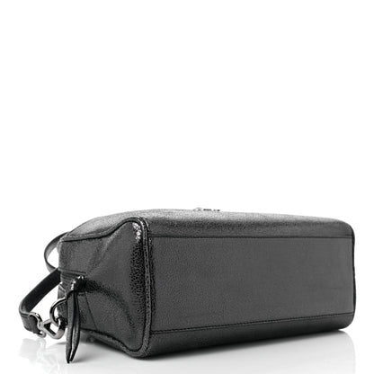 Versace Metallic Calfskin Virtus Bowling Bag Grey 4 of 9