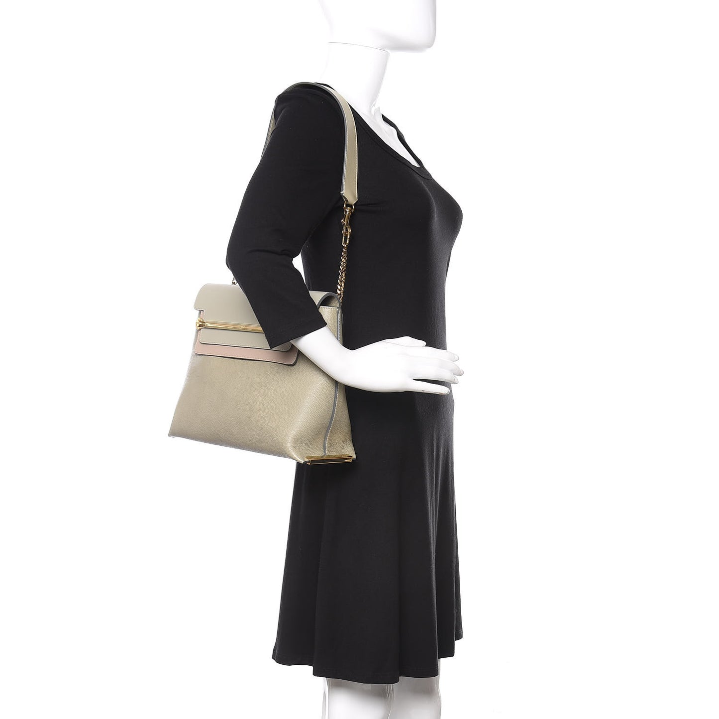 Calfskin Medium Clare Top Handle Bag Baobab Green