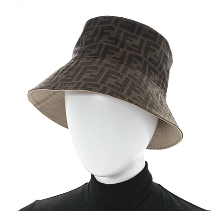 Fendi Poyester FF Reversible Bucket Hat S Tobacco Beige 2 of 13