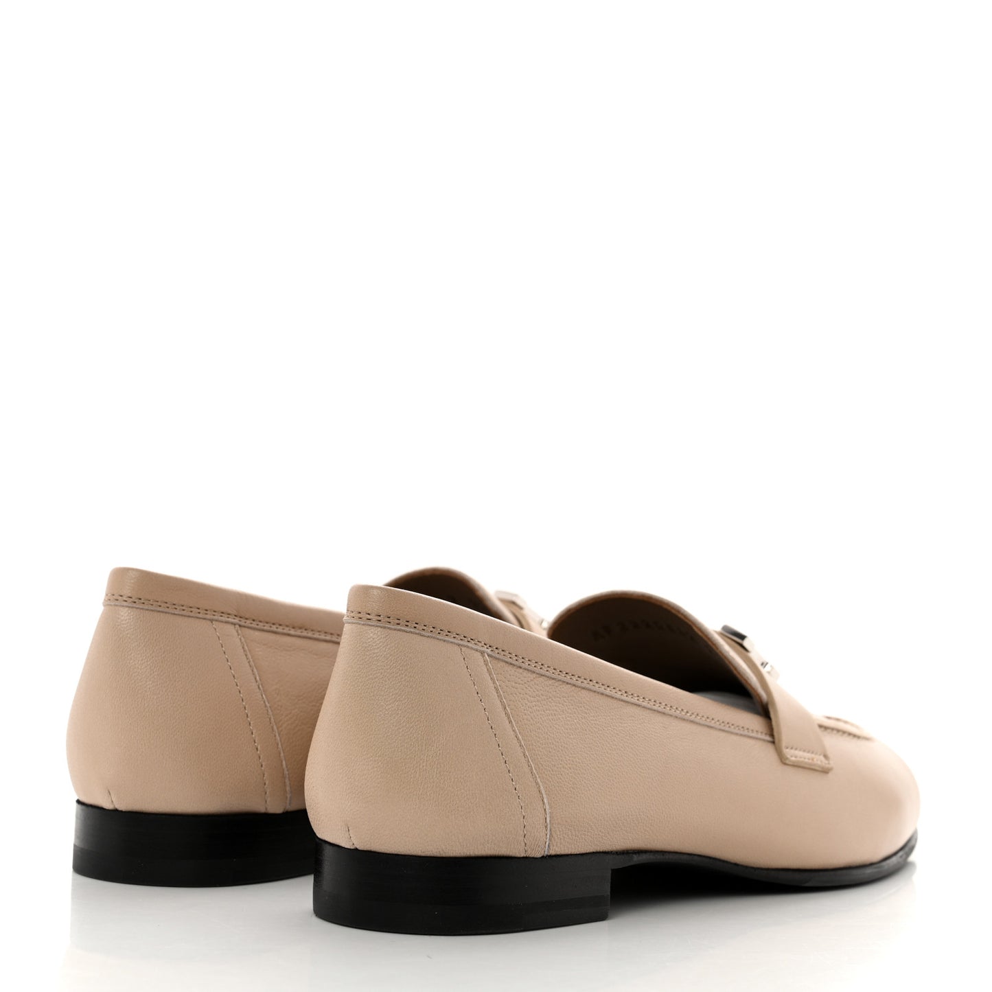 Chevre Womens Paris Loafers 38.5 Beige Nude