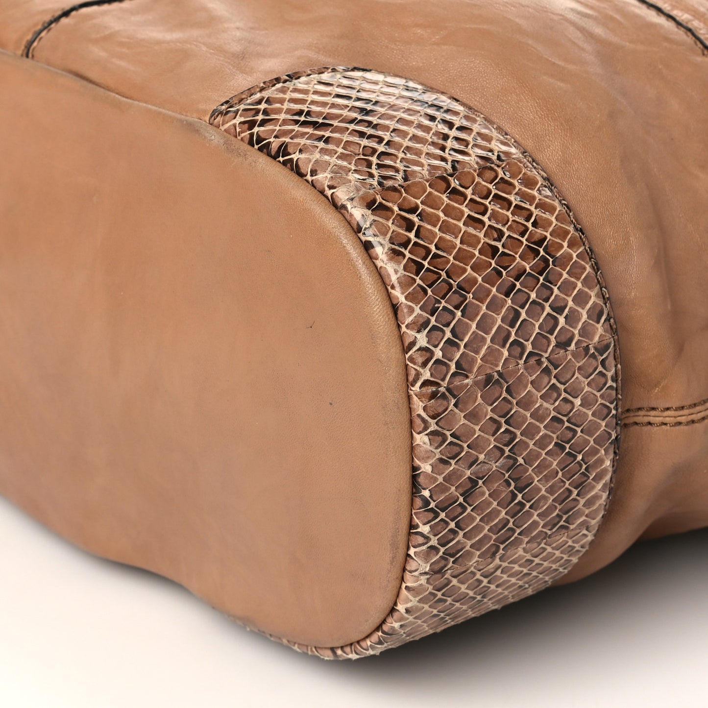 Lambskin Python Trim Medium Nightingale