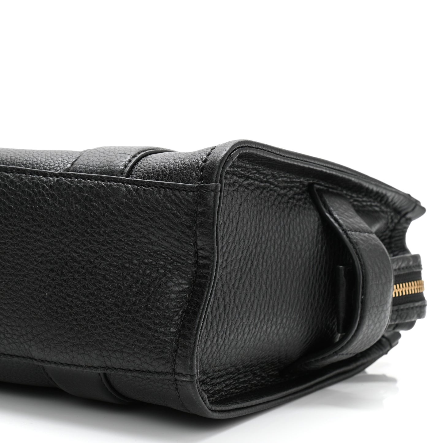 Grained Calfskin Small The Tote Bag Black