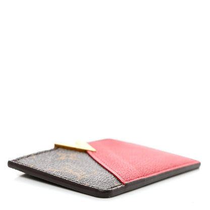 Louis Vuitton Calfskin Monogram Kimono Tote Card Holder Cherry 4 of 8