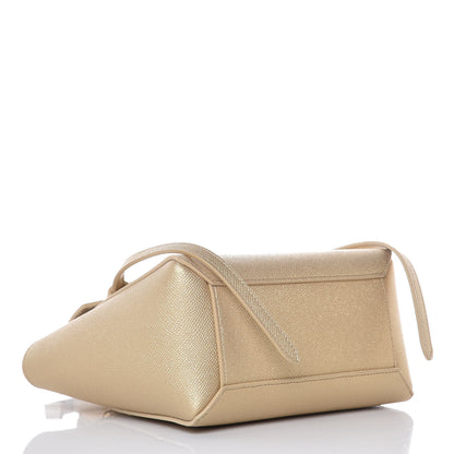 Celine Laminated Calfskin Nano Belt Bag Gold 4 of 10