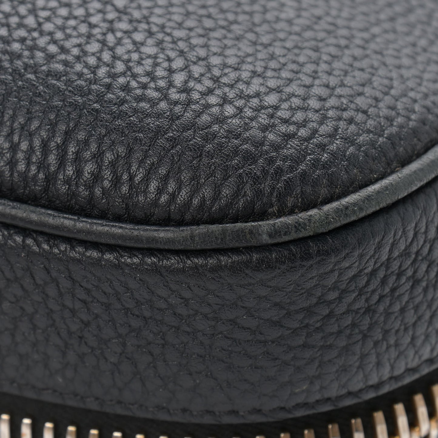 Grained Calfskin Medium Jennifer Crossbody Bag Black