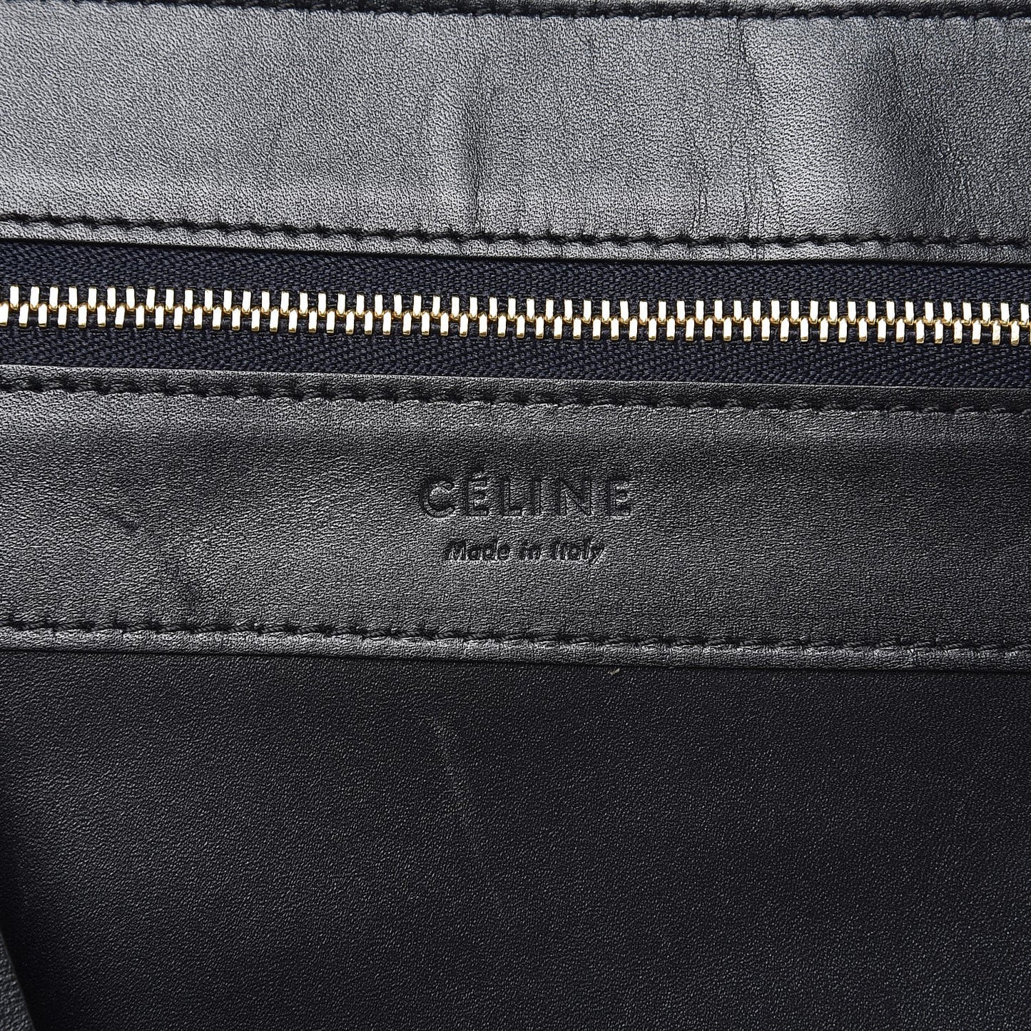 Lambskin Horizontal Cabas Black