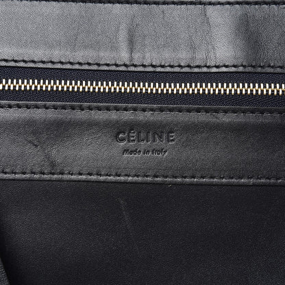 Celine Lambskin Horizontal Cabas Black 6 of 12