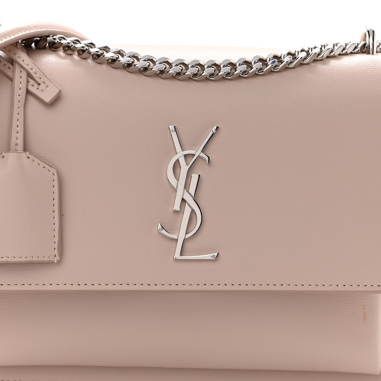Saint Laurent Calfskin Medium Monogram Sunset Marble Pink 7 of 10