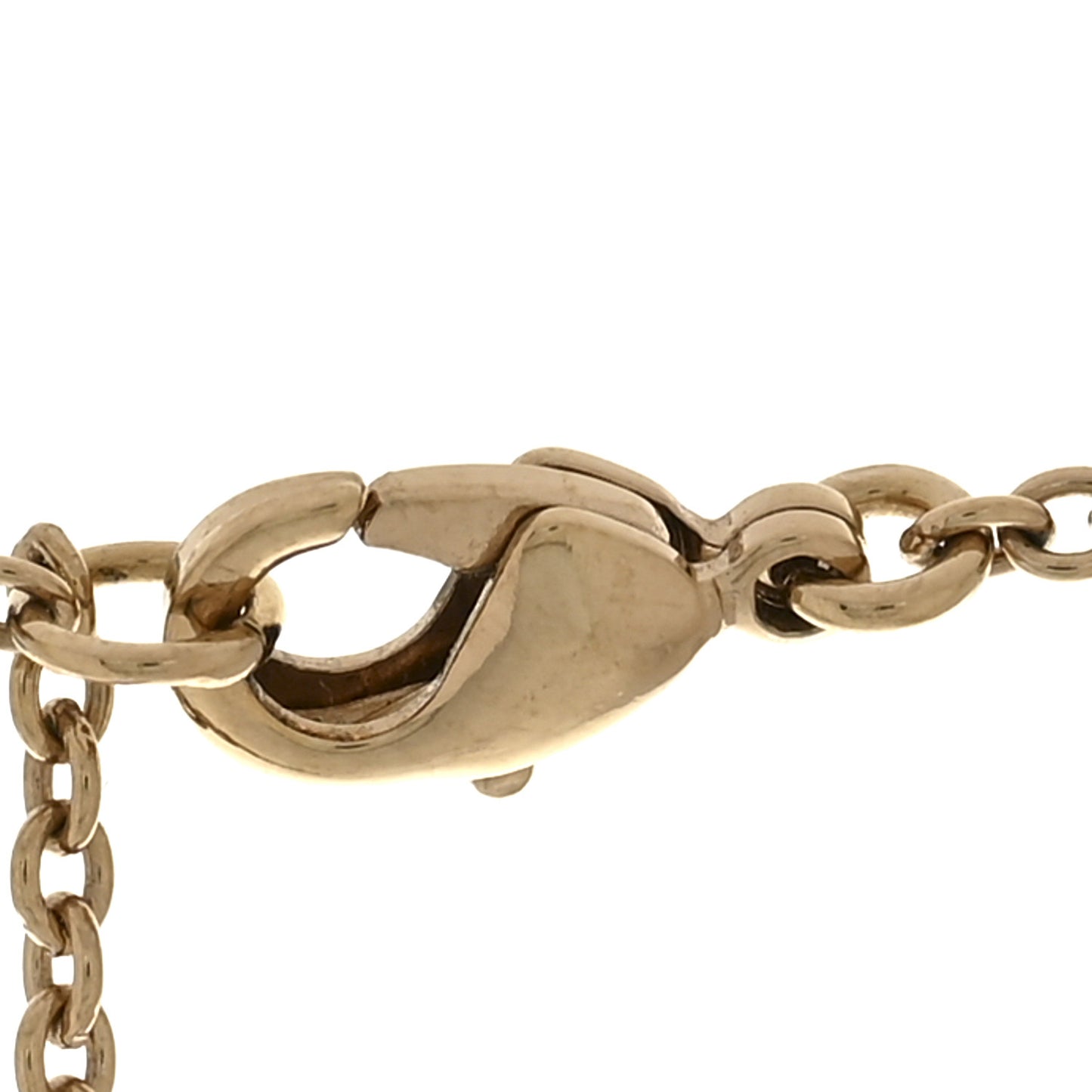 Metal Crystal Clair D Lune Necklace Gold