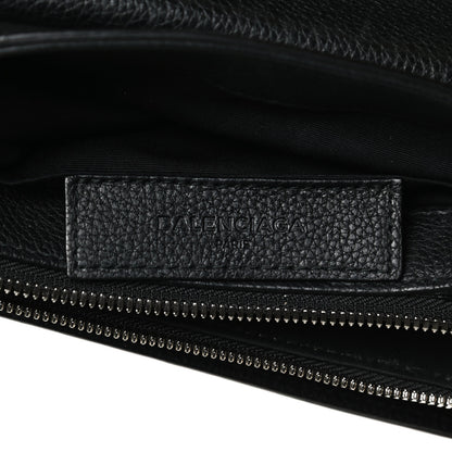 Balenciaga Grained Calfskin Le Dix Mini Soft Cartable Crossbody Black 5 of 14