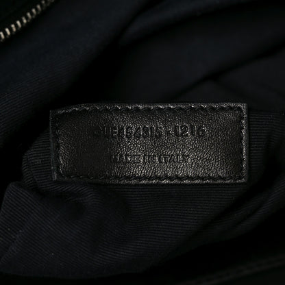 Saint Laurent Lambskin Mixed Matelasse Joan Bowling Bag Black 7 of 11