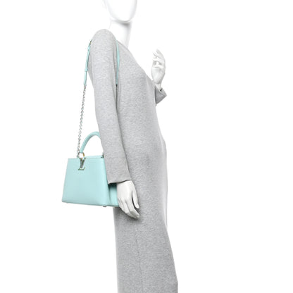 Louis Vuitton Taurillon Capucines BB Iridescent Topaz 2 of 10