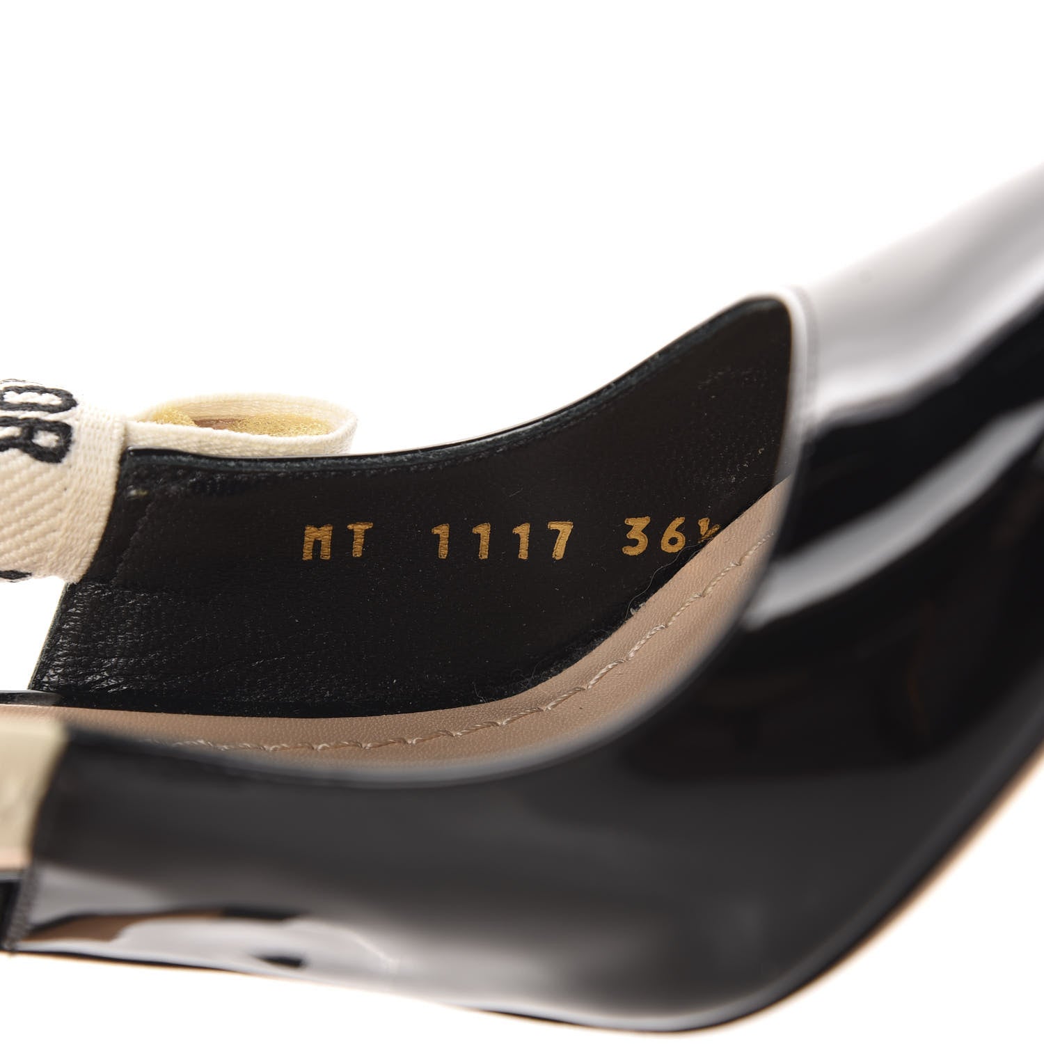 Christian Dior Patent Ribbon J'Adior Slingback 100mm Pumps 36.5 Black 11 of 12