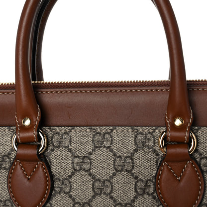 Gucci GG Supreme Monogram Mini Zip Top Tote Beige Tuscany 12 of 15