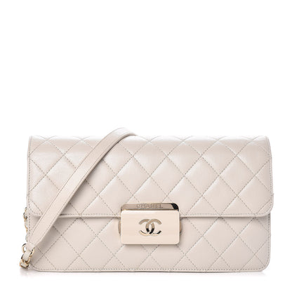 Chanel Sheepskin Quilted Small Beauty Lock Flap White 1 of 11