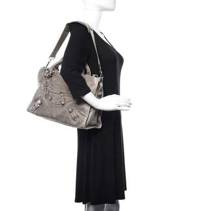 Balenciaga Agneau Giant 21 Silver Hardware City Galet 2 of 11