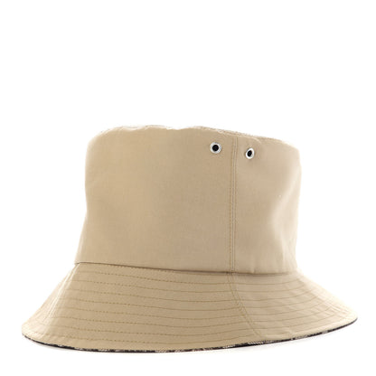 Christian Dior Polyester Cotton Oblique Teddy-D Brim Bucket Hat 57 Beige 1 of 7