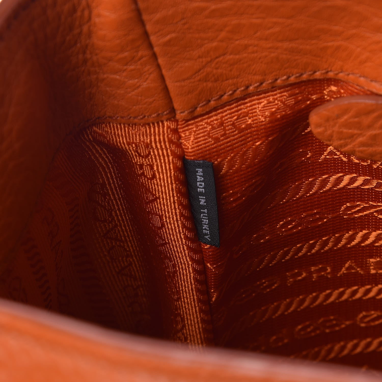 Prada Vitello Daino Tote Papaya 7 of 11