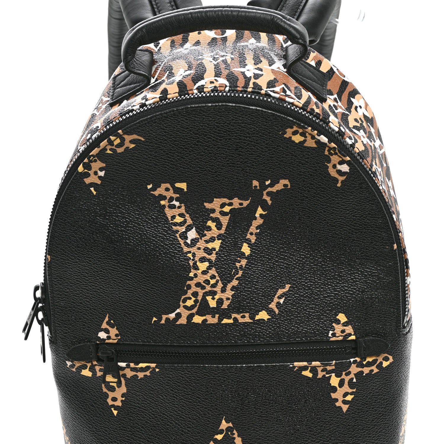Louis Vuitton Monogram Giant Jungle Palm Springs Backpack PM Black 7 of 9