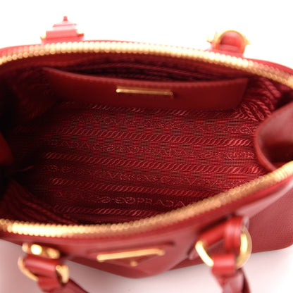 Prada Saffiano Lux Mini Promenade Tote Fuoco 5 of 9