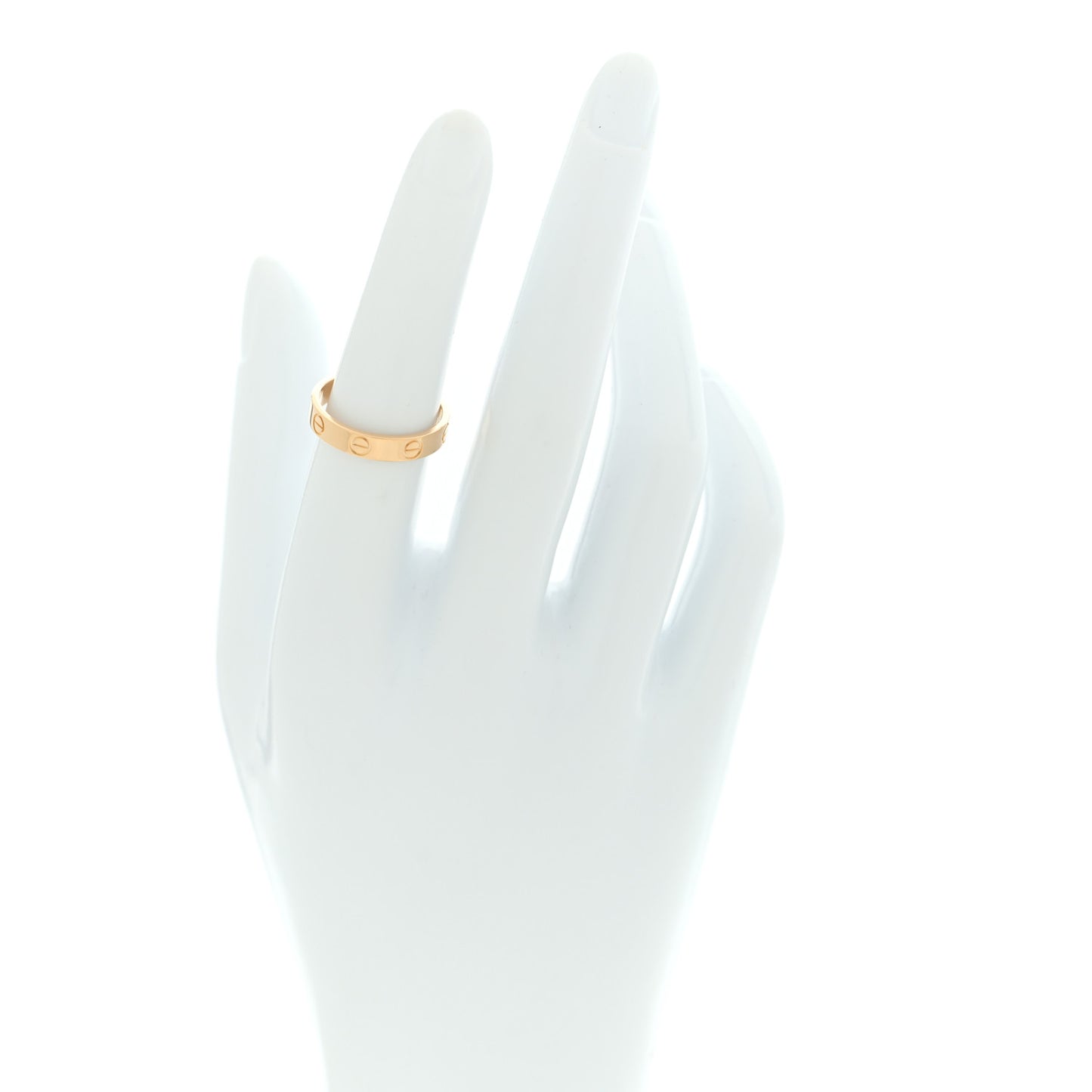 18K Yellow Gold 3.5mm LOVE Wedding Band Ring 52 6