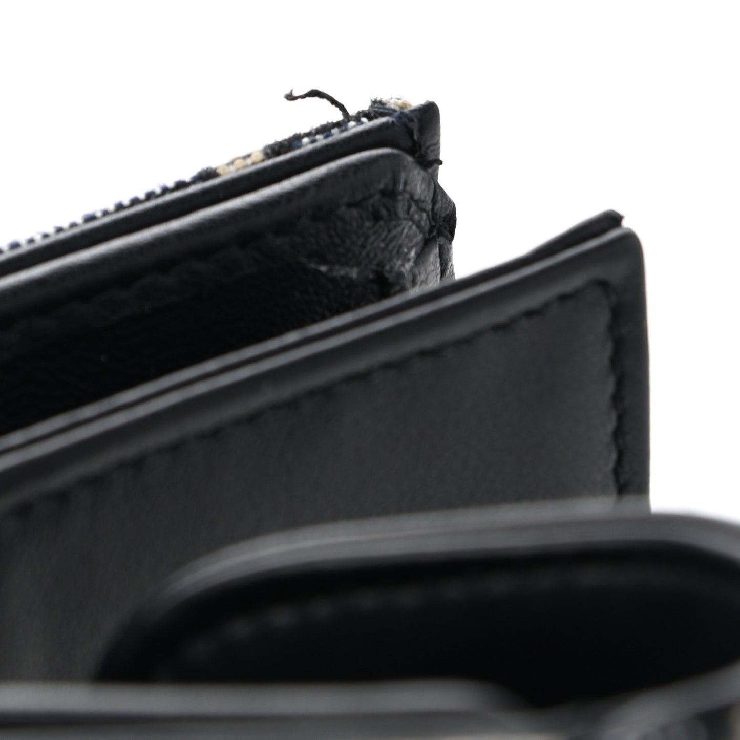 Oblique Saddle Lotus Wallet Blue