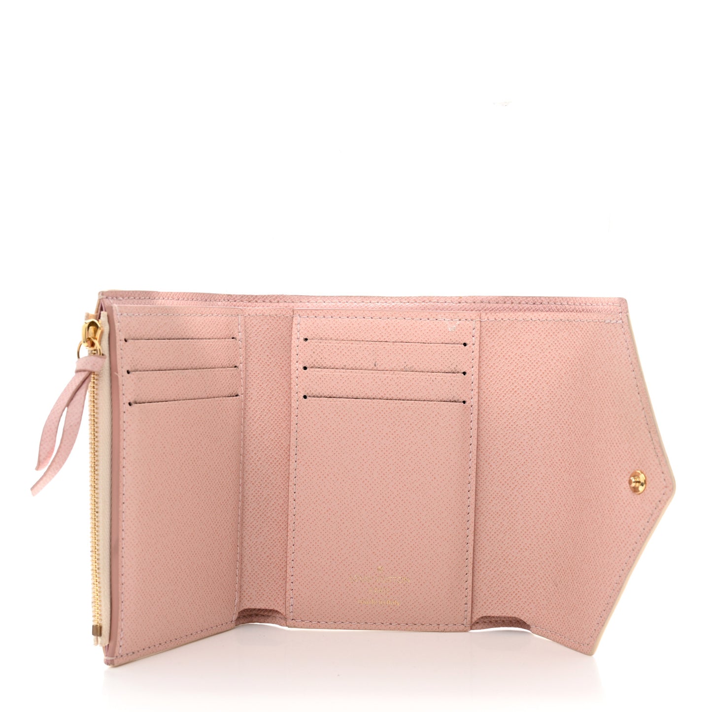 Damier Azur Victorine Wallet Rose Ballerine