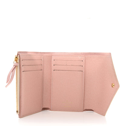 Louis Vuitton Damier Azur Victorine Wallet Rose Ballerine 5 of 9