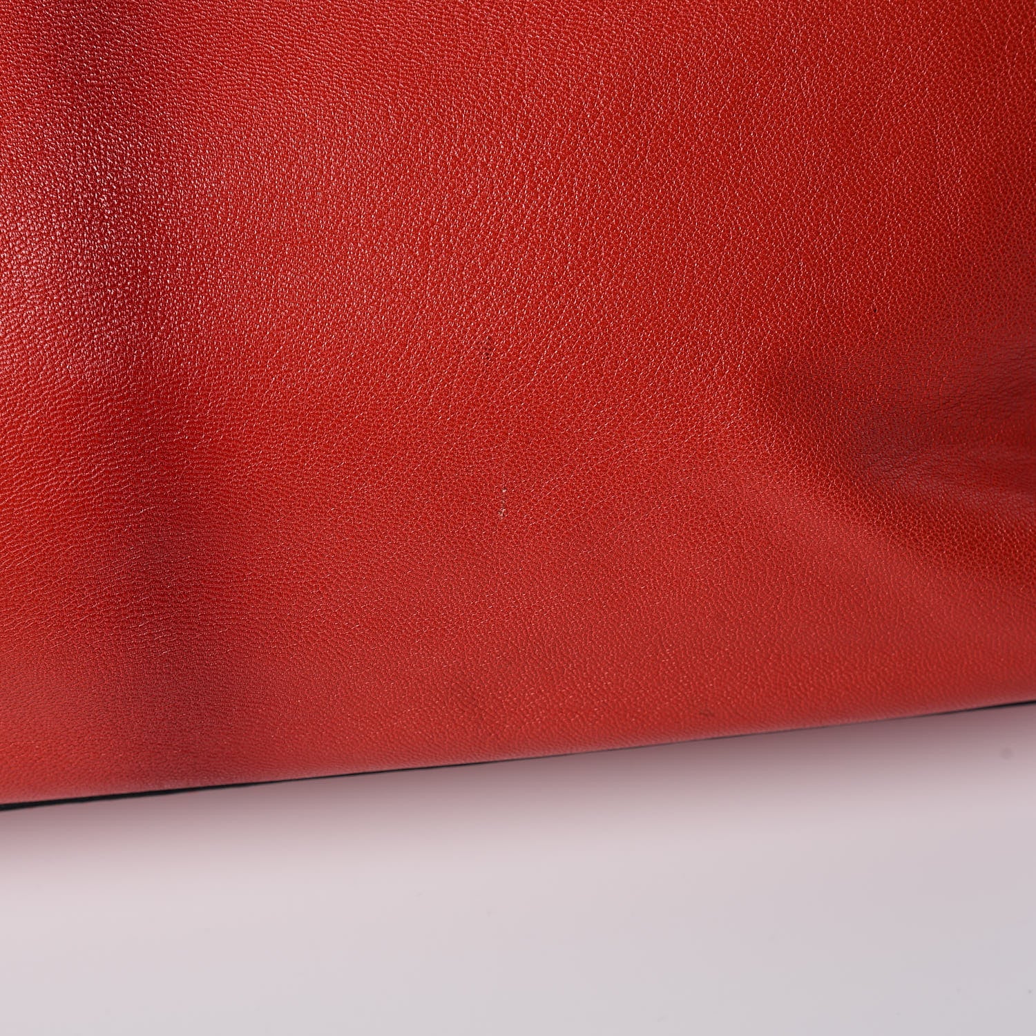 Fendi Goatskin Zucca Large Peekaboo Iconic Satchel Red 12 of 12
