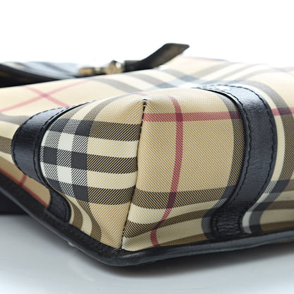 Burberry Canvas House Check Backpack Black 8 of 12