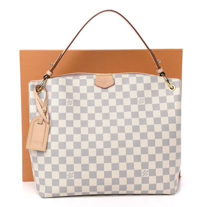 Louis Vuitton Damier Azur Graceful PM Rose Ballerine 12 of 12
