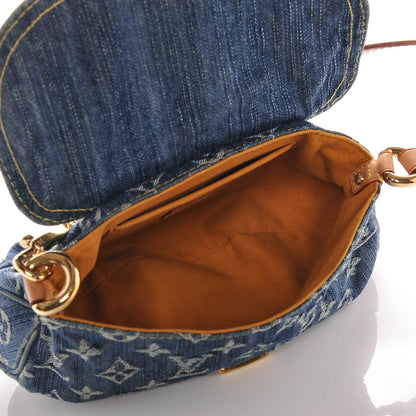 Louis Vuitton Monogram Denim Mini Pleaty Blue 5 of 6