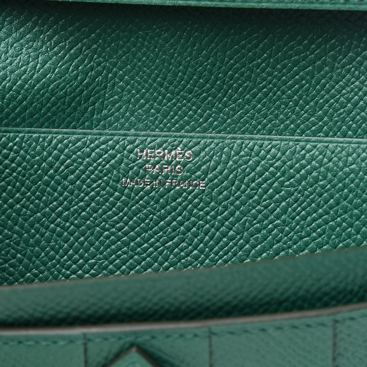 Hermes Epsom Bearn Gusset Wallet Vert Vertigo 5 of 6